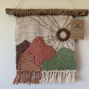 SALE!! Textile Handwoven Abstract Landscape